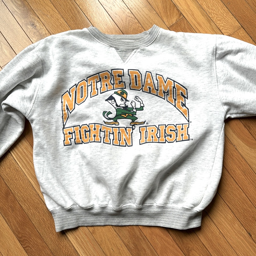 Vintage 90s Notre Dame Fighting Irish Sweatshirt